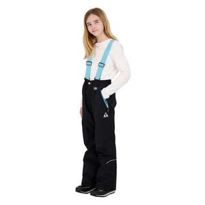 GERRY Youth Performance Snow Pants W/Teal Removable Suspenders Small 7/8 NEW